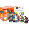 Набор LEVENHUK LabZZ MV1 Amethyst: микроскоп и книга 77622